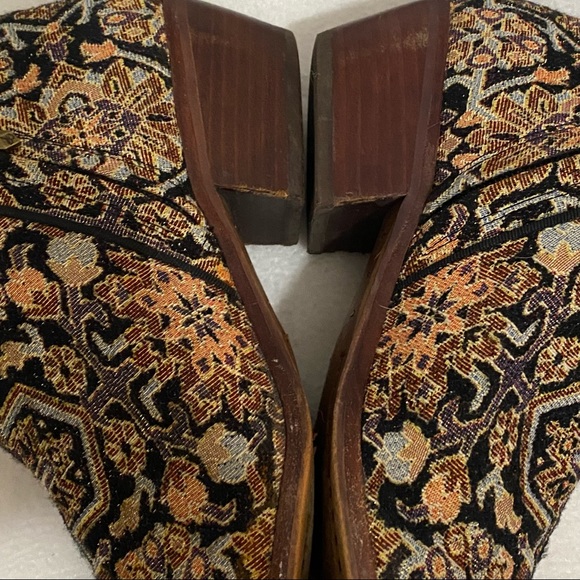 Sam Edelman Women's Petty Ankle Boot Multicolor Tapestry Size 9M Side zip - Picture 8 of 11